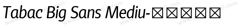 Tabac Big Sans Mediu字体转换